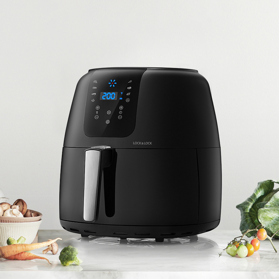 Nồi Chiên Không Dầu, LocknLock Super Jumbo Air Fryer, 7.2L - Màu Đen - EJF296BLK